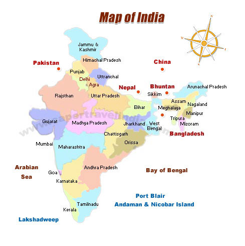 Travel Map of India